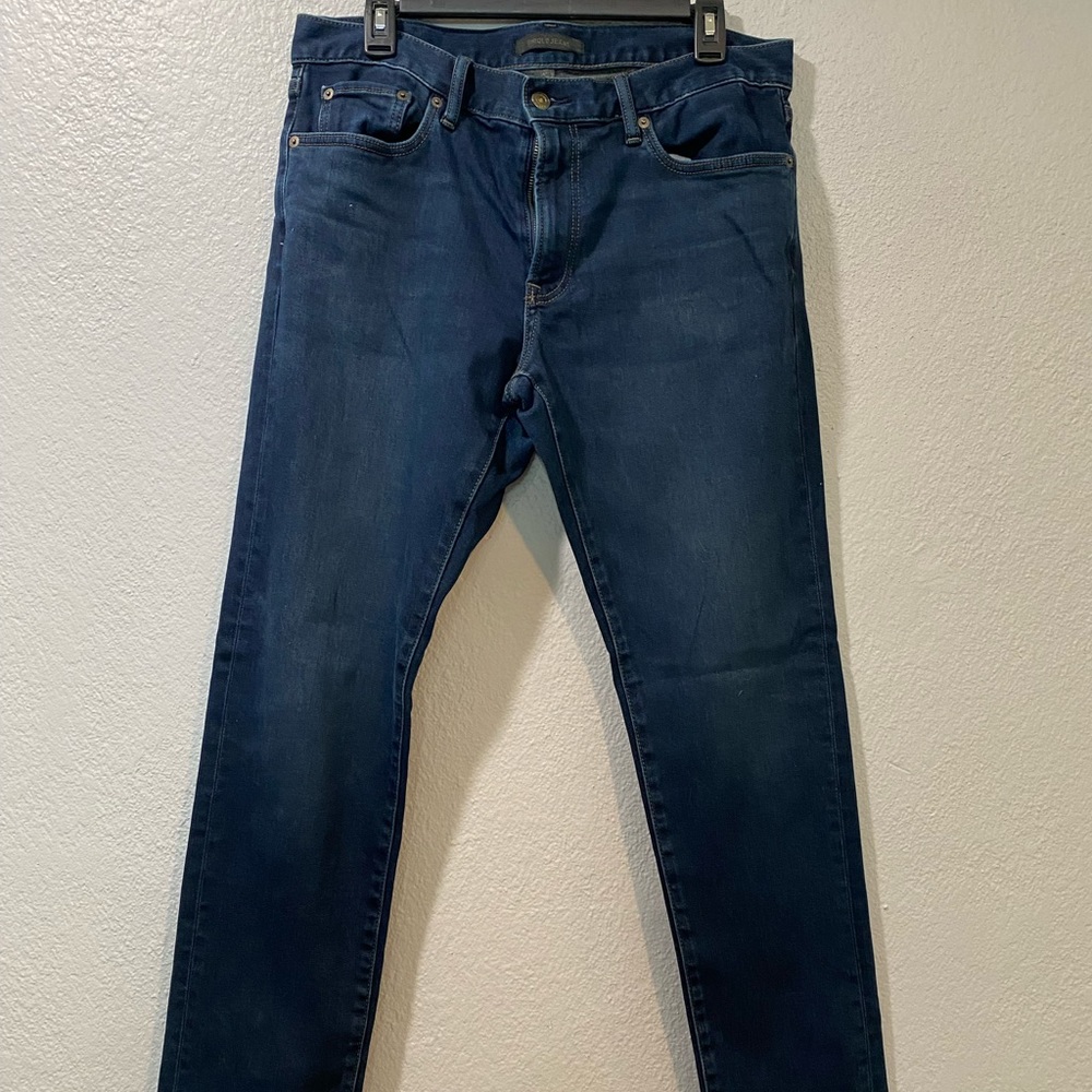 Uniqlo heat tech jeans, tapered